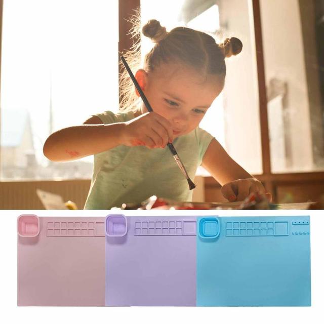 Silicone Craft Mat Heat Resistant Silicon Painting Mat For Resin Casting  Fadeless Playdough Mats For Kids Nonstick Art Mat